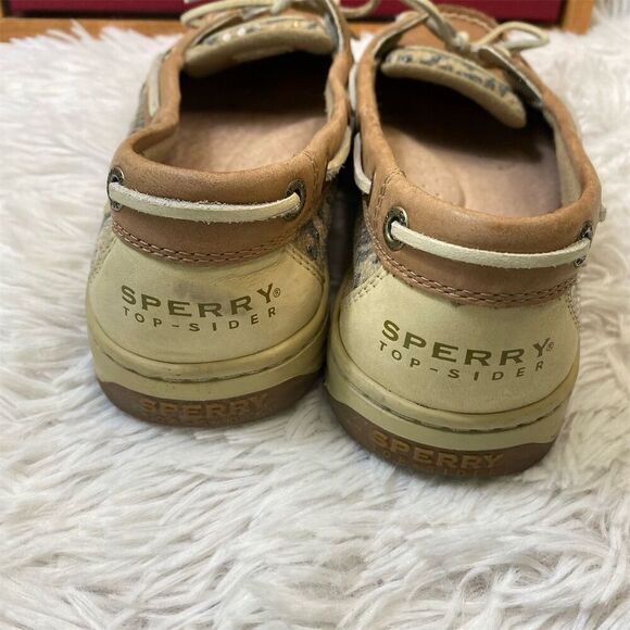 Sperry Angelfish Leopard Jacquard Slip-On Boat Shoes Women's Size 8.5 - Picture 5 of 10